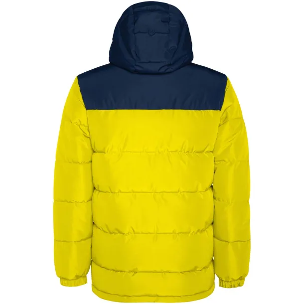 Tallin unisex insulated jacket - Roly Yellow Navy Blue
