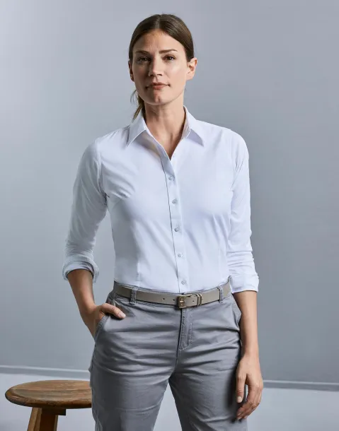  Ladies' LS Tailored Coolmax® Shirt - Russell Collection