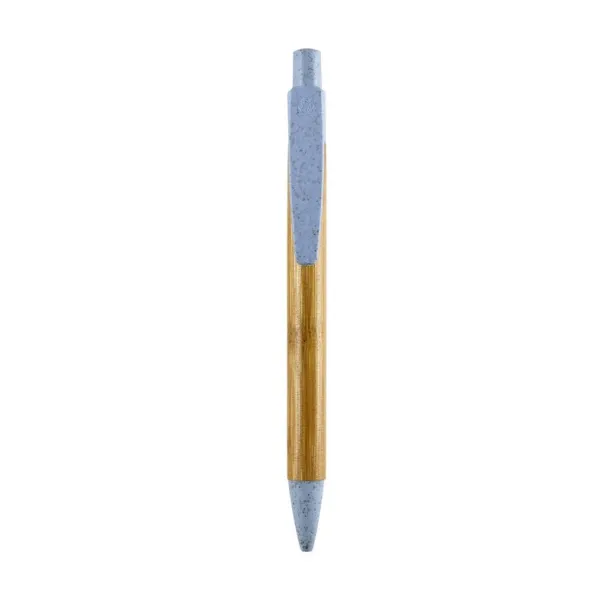  Bamboo ball pen blue