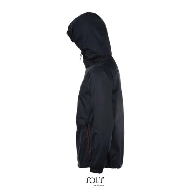  SOL'S SKATE - UNISEX LINED WINDBREAKER - SOL'S Black Tamno siva