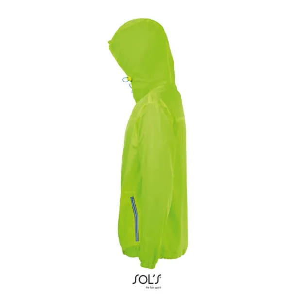  SOL'S SKATE - UNISEX LINED WINDBREAKER - SOL'S Neon Lime Royal blue