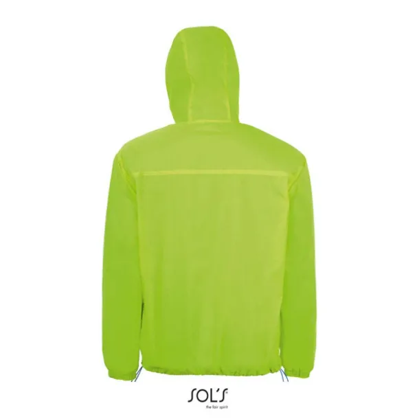  SOL'S SKATE - UNISEX LINED WINDBREAKER - SOL'S Neon Lime Royal blue