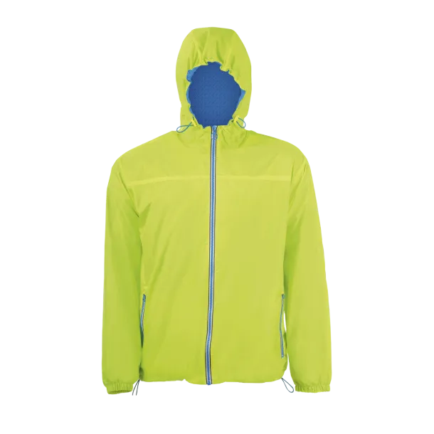  SOL'S SKATE - UNISEX LINED WINDBREAKER - SOL'S Neon Lime Royal blue