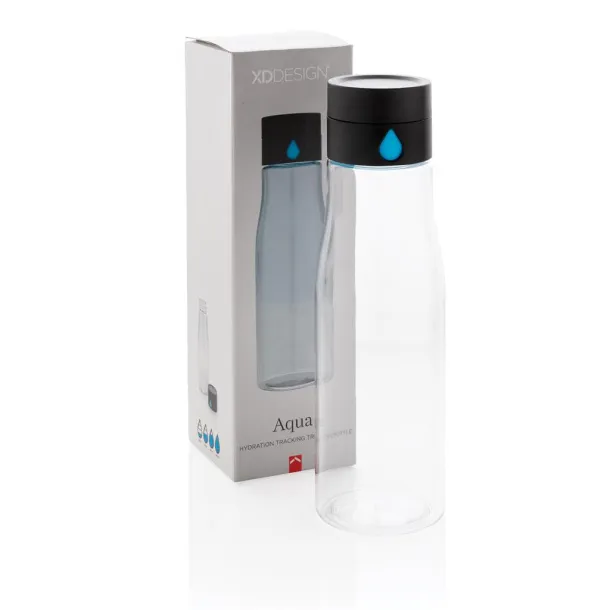  Aqua hydration tracking tritan bottle - XD Xclusive Transparent