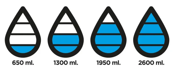  Aqua hydration tracking tritan bottle - XD Xclusive Black 