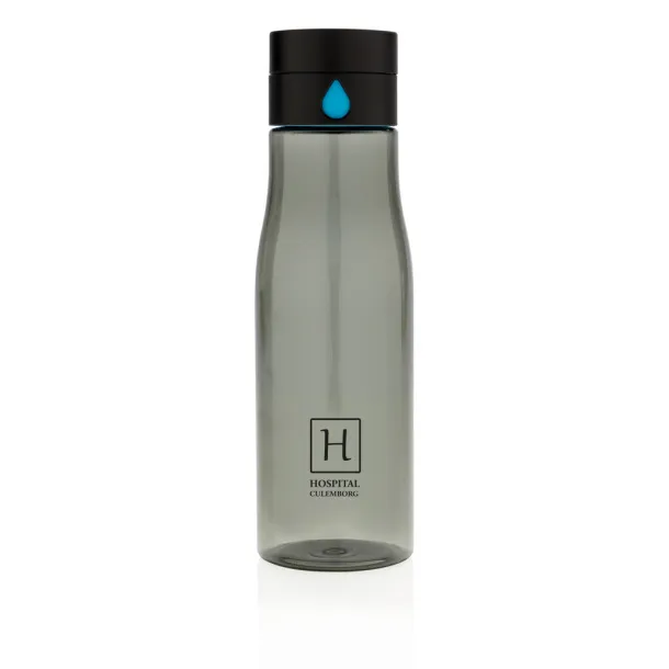  Aqua hydration tracking tritan bottle - XD Xclusive Black 