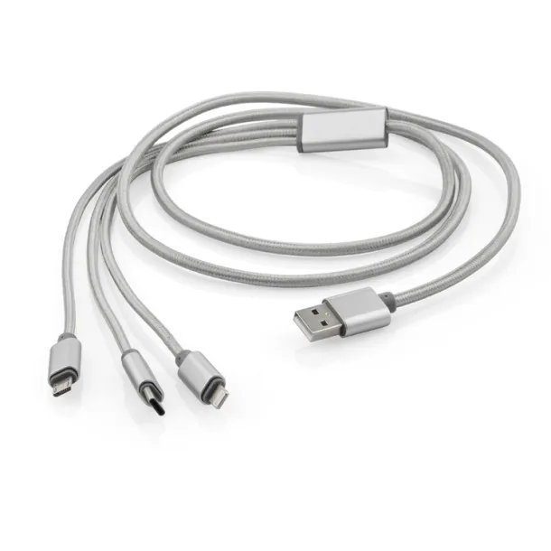 TALA USB cable 3 in 1 Srebrna
