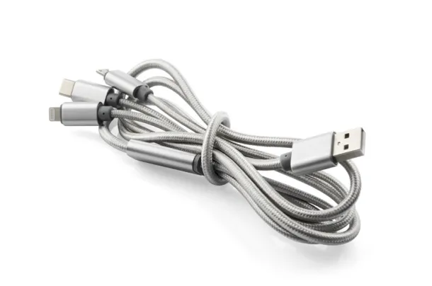 TALA USB cable 3 in 1 Srebrna