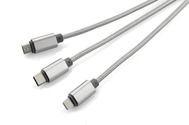 TALA USB cable 3 in 1 Srebrna