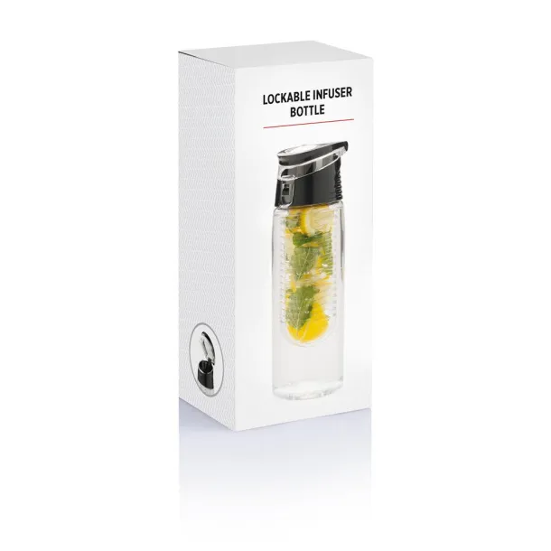  Lockable infuser bottle - XD Collection Transparent Grey