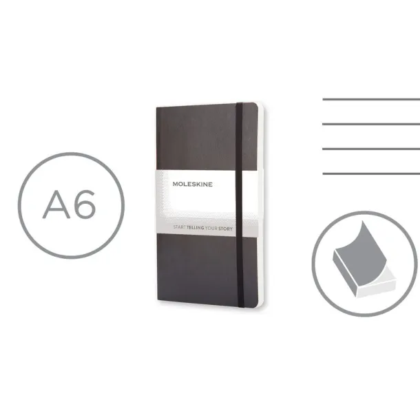  MOLESKINE notes, cca A6 Crna