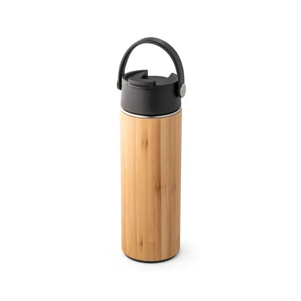 LAVER 440 ml vacuum insulated thermos bottle Black