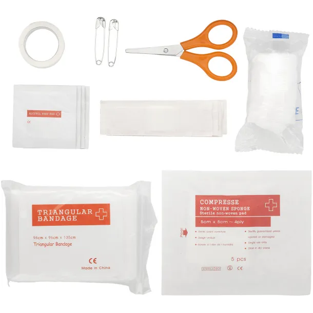 Healer 16-piece first aid kit - Bullet Red White