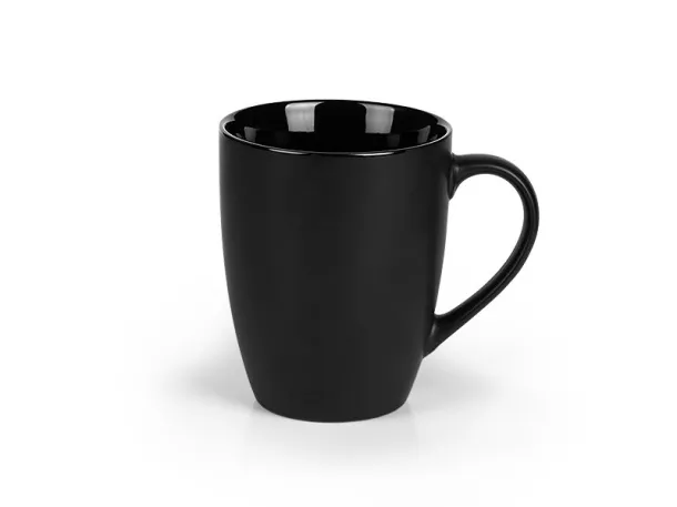 LAURA keramička šalica, 300 ml Crna