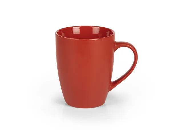 LAURA keramička šalica, 300 ml Crvena