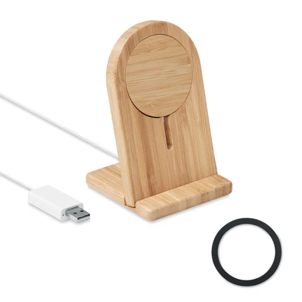 HINTOIS Prijenosni magnetni punjač 10W Drvo