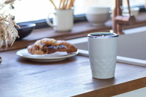 Cupper bakreno izolirana termo šalica, 500 ml Bijela