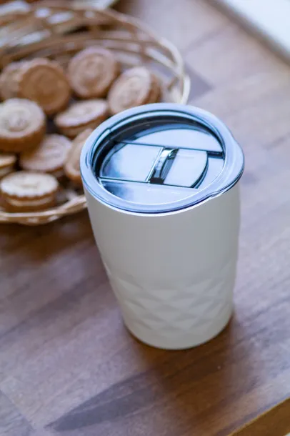 Cupper bakreno izolirana termo šalica, 500 ml Bijela