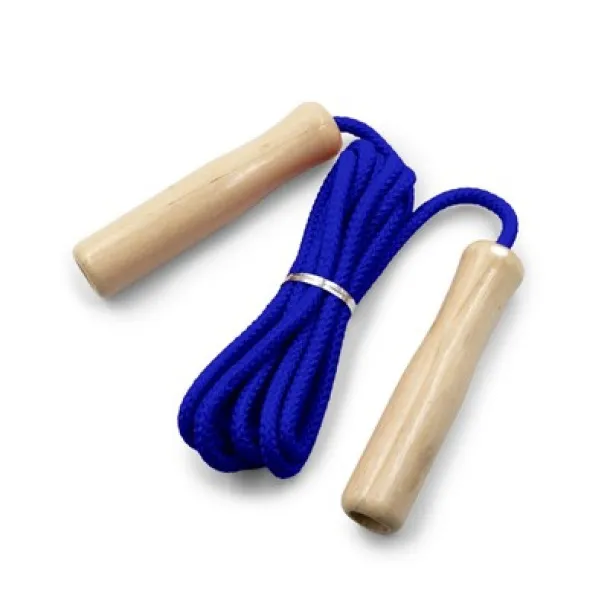  Skipping rope with wooden handles blue