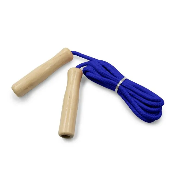  Skipping rope with wooden handles blue