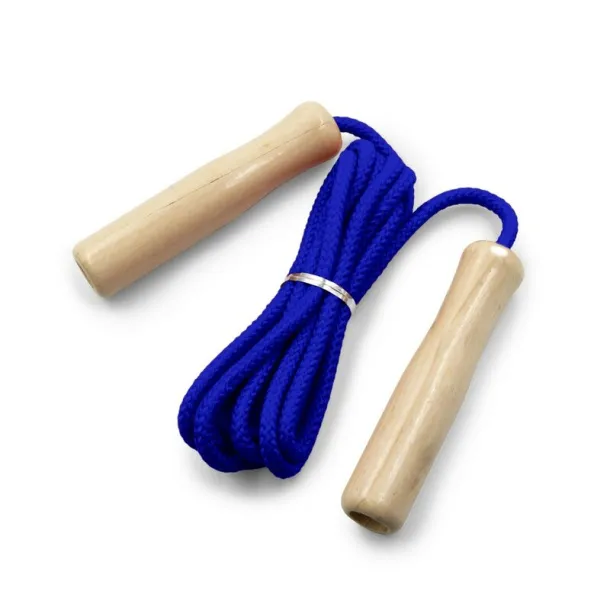  Skipping rope with wooden handles Plava