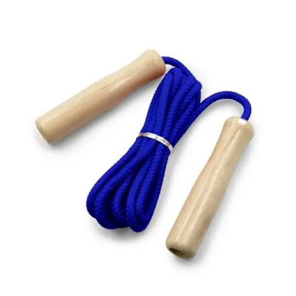  Skipping rope with wooden handles Plava