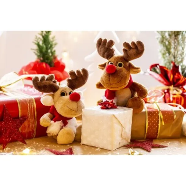 Remo Brown Plush reindeer brown