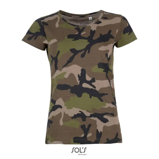  SOL'S CAMO WOMEN - ROUND COLLAR T-SHIRT - SOL'S Camouflage #162934