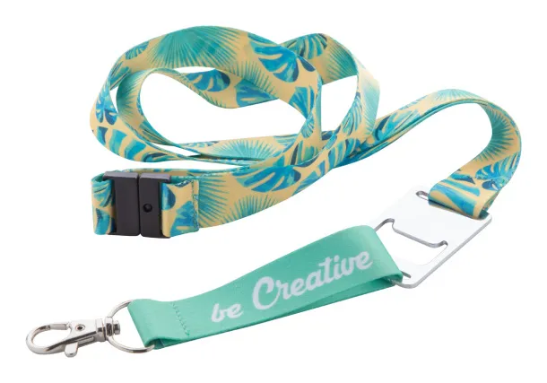 Subyard Drink Safe custom sublimation lanyard White Silver