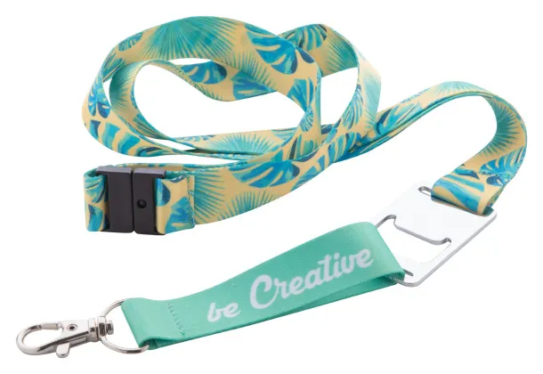 Subyard Drink Safe custom sublimation lanyard White Silver