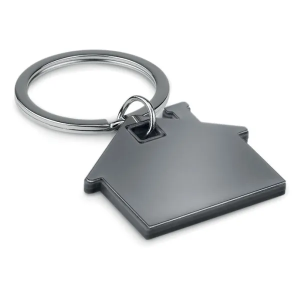 IMBA House shape plastic keyring Black