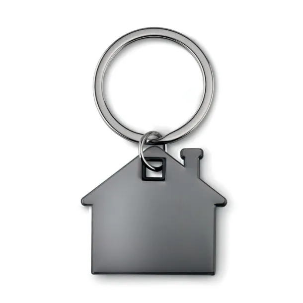 IMBA House shape plastic keyring Black