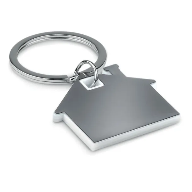 IMBA House shape plastic keyring White