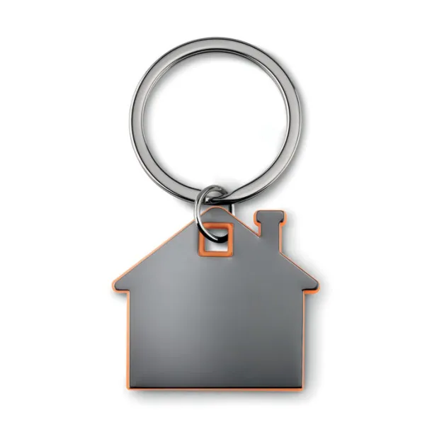 IMBA House shape plastic keyring Orange