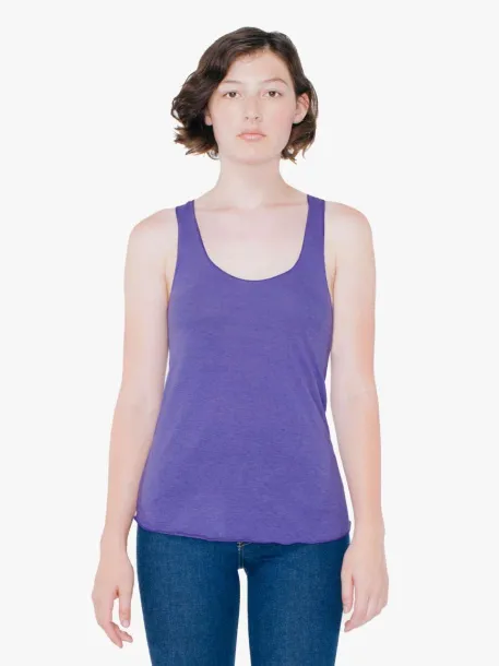  WOMEN'S TRI-BLEND RACERBACK TANK - American Apparel Tri-Orchid