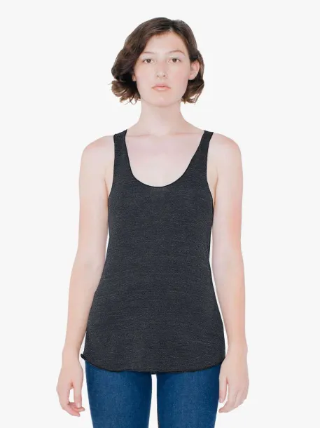  WOMEN'S TRI-BLEND RACERBACK TANK - American Apparel Tri-Black