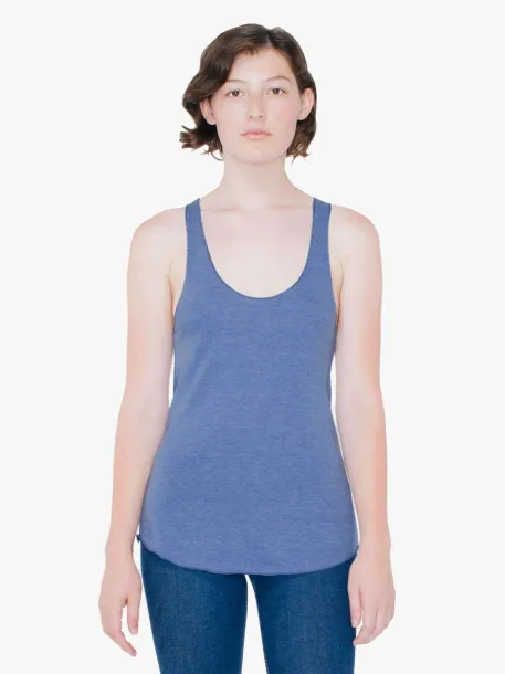  WOMEN'S TRI-BLEND RACERBACK TANK - American Apparel Athletic Blue