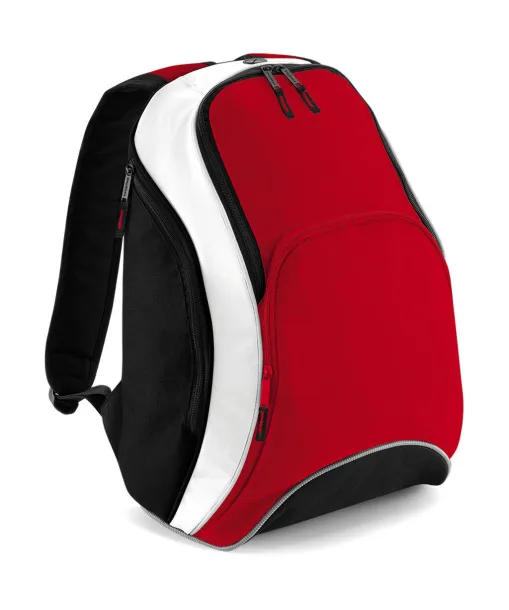  Teamwear Backpack - Bagbase Classic Red Black