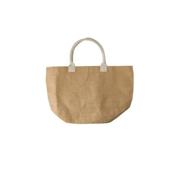  Jute shopping bag with cotton handles neutral