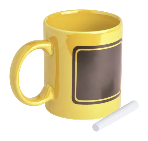 Dariel chalk mug Yellow