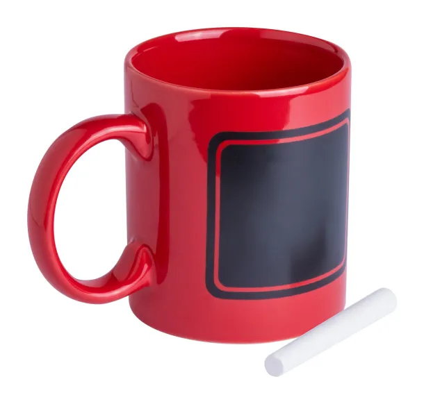 Dariel chalk mug Red