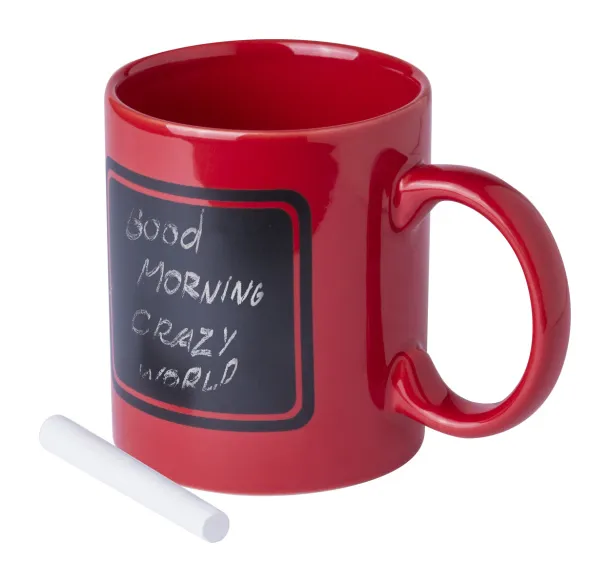 Dariel chalk mug Red