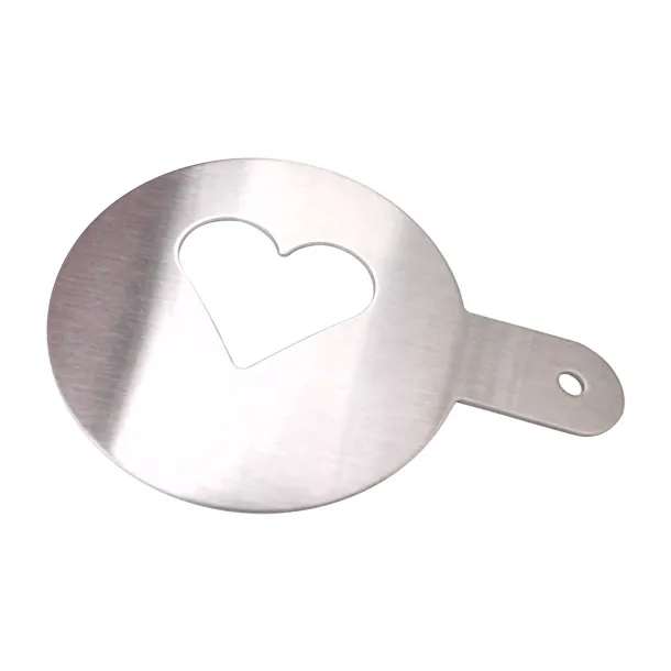 CUORE coffee decoration stencil Silver
