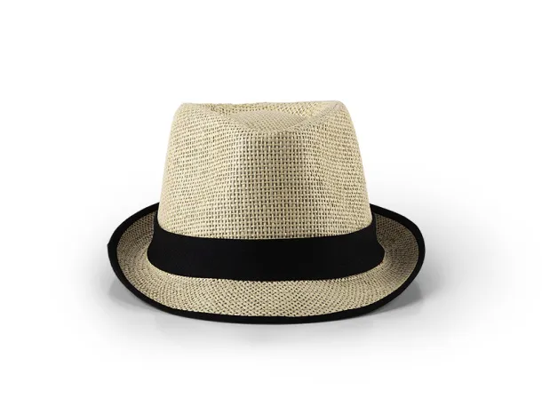 IBIZA paper hat with colored edges - EXPLODE Black