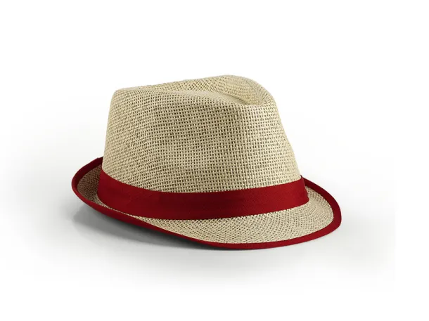 IBIZA paper hat with colored edges - EXPLODE Red