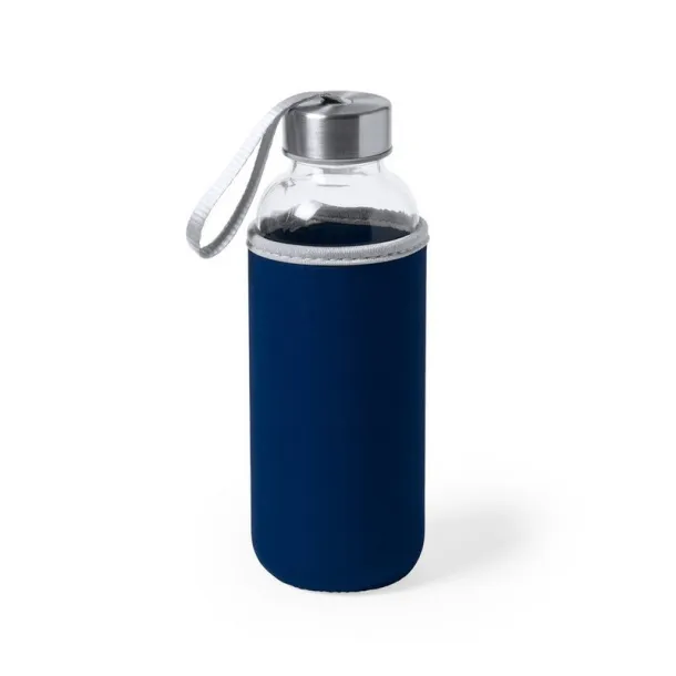  Glass sports bottle 420 ml dark blue