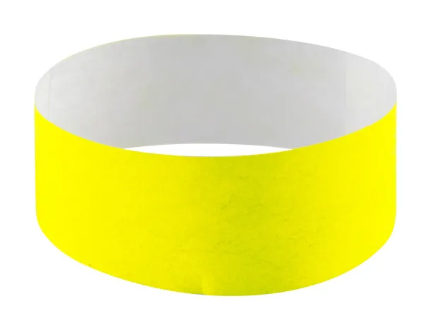 Events wristband fluorescent yellow