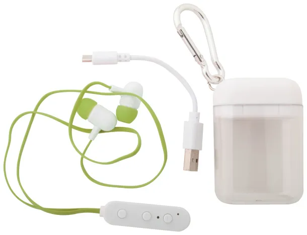 Stepek bluetooth earphones Green White