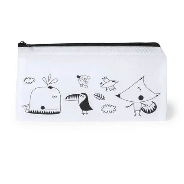  Pencil case for colouring, crayons white