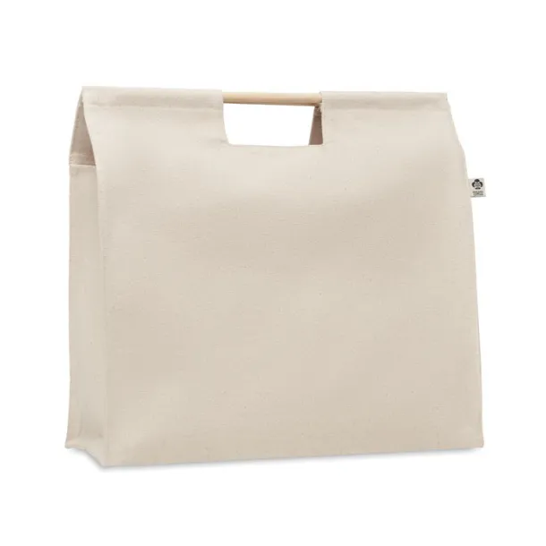 MERCADO TOP Organic shopping canvas bag, 360 g/m² Beige